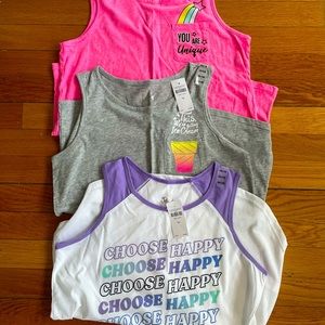 Justice 14/16 Tank tops (2/3 NWT)